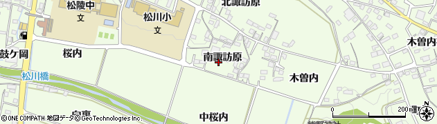 福島県福島市松川町青麻前周辺の地図