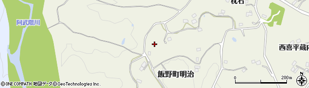福島県福島市飯野町明治（三正）周辺の地図