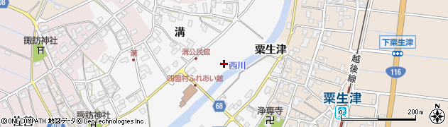 新潟県燕市溝周辺の地図