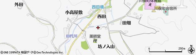 福島県川俣町（伊達郡）東福沢（坊ノ入）周辺の地図