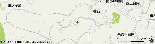 福島県福島市飯野町明治（戸明利）周辺の地図