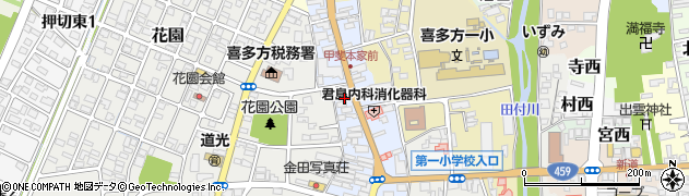 福島県喜多方市一丁目4621周辺の地図