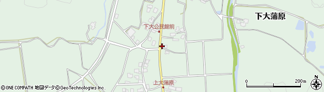 新潟県五泉市下大蒲原628周辺の地図