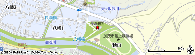 長瀬神社周辺の地図
