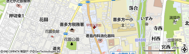 福島県喜多方市一丁目4578周辺の地図