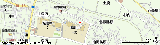 福島県福島市松川町（南諏訪原）周辺の地図