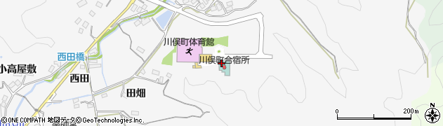 川俣町役場　川俣町合宿所周辺の地図
