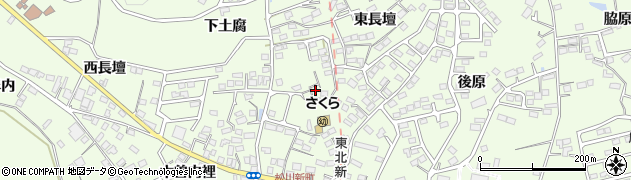 福島県福島市松川町（東長壇）周辺の地図