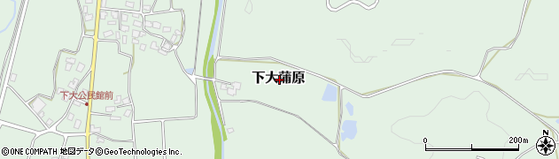 新潟県五泉市下大蒲原周辺の地図