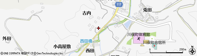 福島県伊達郡川俣町東福沢古内2周辺の地図