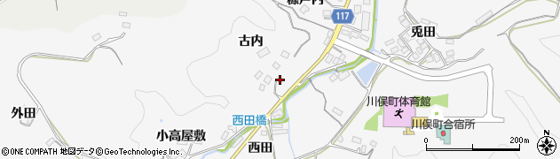 福島県伊達郡川俣町東福沢古内3周辺の地図