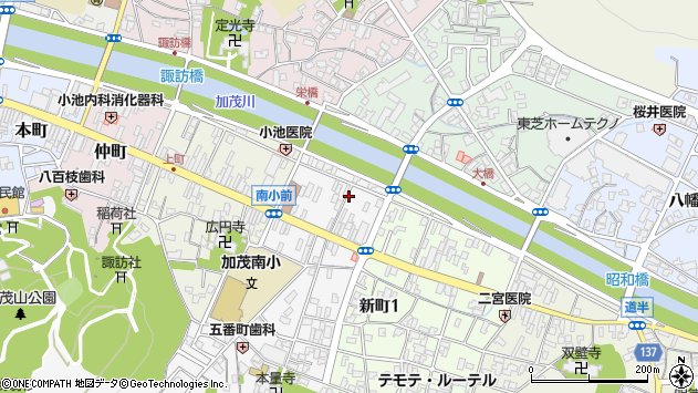 〒959-1353 新潟県加茂市五番町の地図