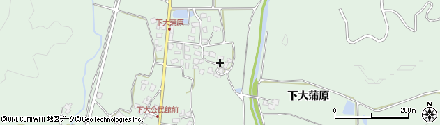 新潟県五泉市下大蒲原556周辺の地図