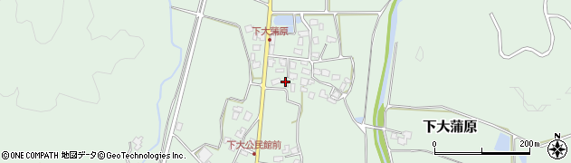 新潟県五泉市下大蒲原589周辺の地図