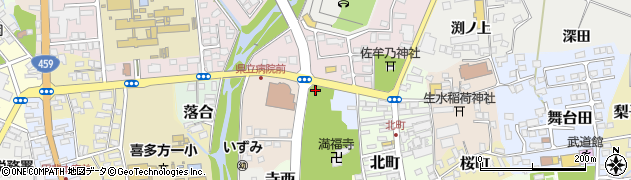 福島県喜多方市山ノ神周辺の地図