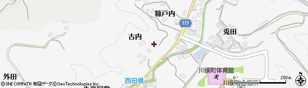 福島県伊達郡川俣町東福沢古内45周辺の地図