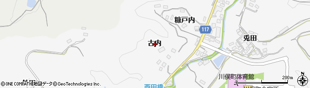 福島県伊達郡川俣町東福沢古内周辺の地図