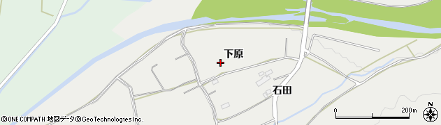 福島県南相馬市原町区大谷下原周辺の地図