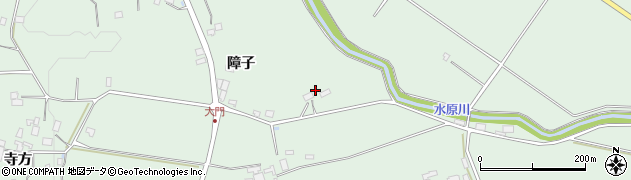 福島県福島市松川町水原日向道内周辺の地図