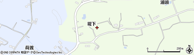 福島県南相馬市原町区北泉（堤下）周辺の地図