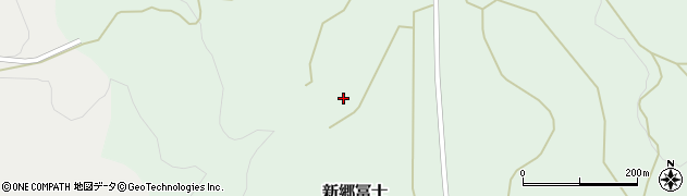 福島県西会津町（耶麻郡）新郷大字冨士（八屋敷）周辺の地図