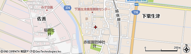 新潟県燕市下粟生津周辺の地図