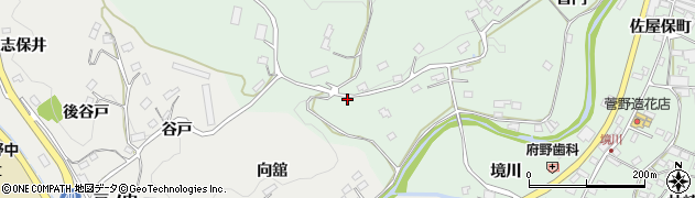 福島県福島市飯野町大久保（西戸山）周辺の地図