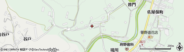 福島県福島市飯野町大久保（西戸）周辺の地図