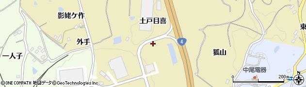 福島県福島市松川町金沢（土戸目喜）周辺の地図