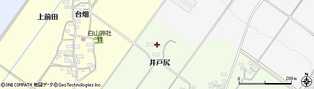 福島県喜多方市関柴町平林井戸尻周辺の地図