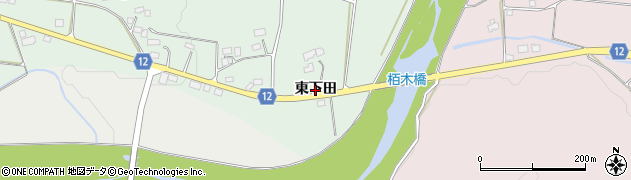 福島県南相馬市原町区大原（東下田）周辺の地図