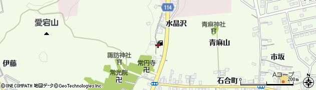 福島県福島市松川町水晶沢周辺の地図