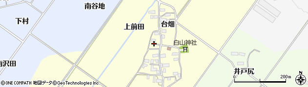 福島県喜多方市岩月町橿野（上前田）周辺の地図