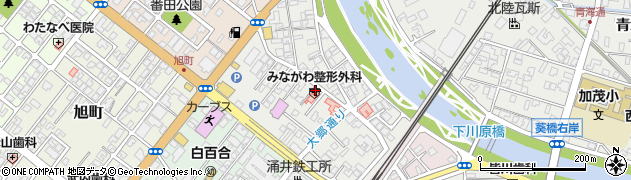新潟県加茂市番田周辺の地図