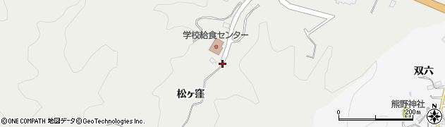 福島県川俣町（伊達郡）鶴沢（松ヶ窪）周辺の地図