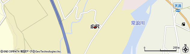 新潟県阿賀町（東蒲原郡）広沢周辺の地図