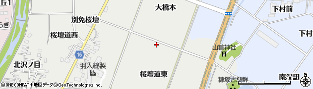 福島県喜多方市岩月町喜多方（桜壇道東）周辺の地図