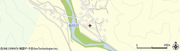 新潟県五泉市夏針周辺の地図