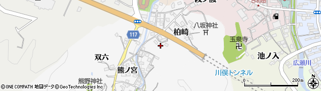 福島県川俣町（伊達郡）柏崎周辺の地図