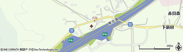 福島県福島市松川町下新田周辺の地図