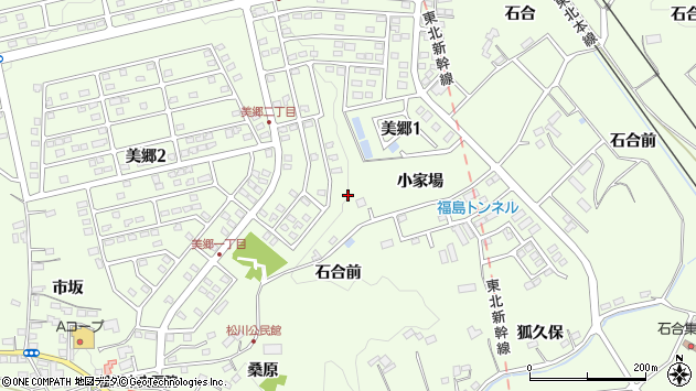 〒960-1242 福島県福島市松川町美郷の地図