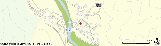 新潟県五泉市夏針128周辺の地図