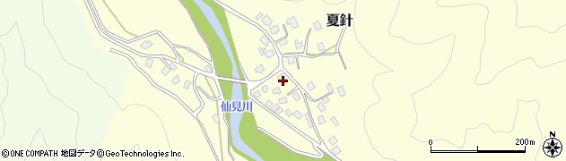 新潟県五泉市夏針139周辺の地図