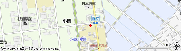 新潟県燕市緑町周辺の地図