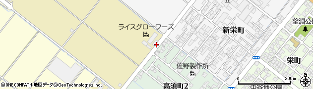 新潟県加茂市矢立新田周辺の地図