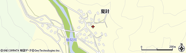 新潟県五泉市夏針233周辺の地図
