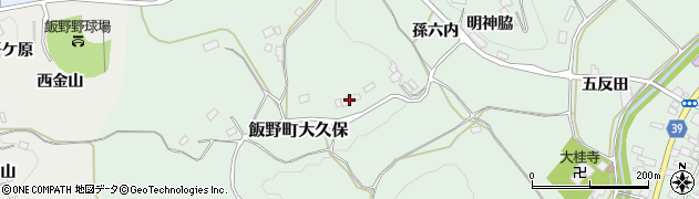 福島県福島市飯野町大久保19周辺の地図