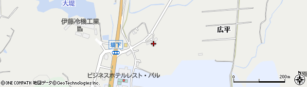 福島県南相馬市原町区金沢（広平）周辺の地図