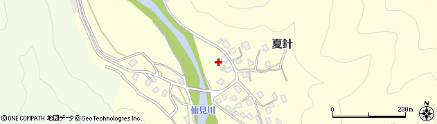 新潟県五泉市夏針101周辺の地図