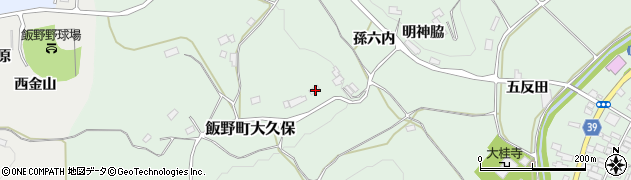 福島県福島市飯野町大久保17周辺の地図